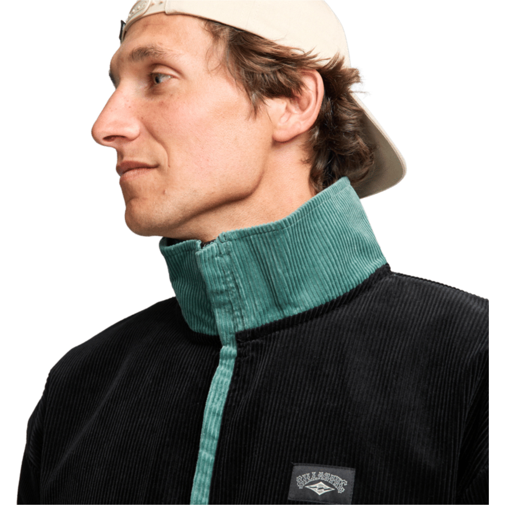 2025 Billabong Mens Space Lobster Half Zip Sweater EBYFT00143 - Sagebrush
